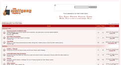 Desktop Screenshot of forum.wolfgangregistry.com